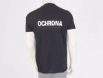T-shirt czarny z białymi napisami “OCHRONA” - obrazek 2