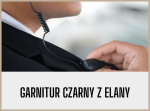 Garnitur czarny z elany dla ochrony